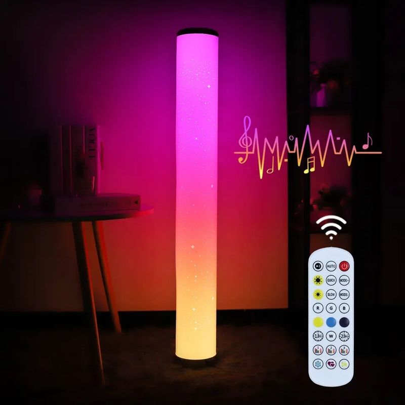 Aplicativo Wifi Atmosphere personalizado e lâmpada de piso LED de controle remoto para quarto de casa inteligente