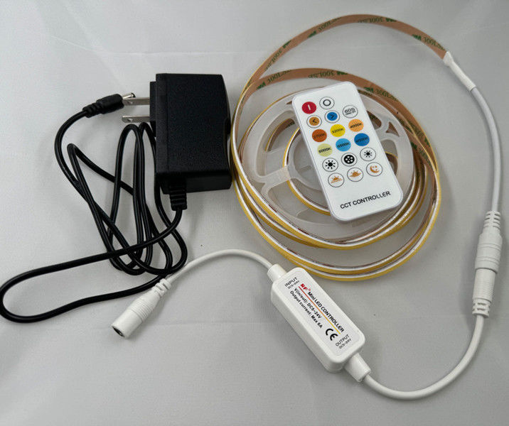 DC 24V Paisagem 2m 560 LEDs COB Kit de LED Dimmable com controlador e adaptador