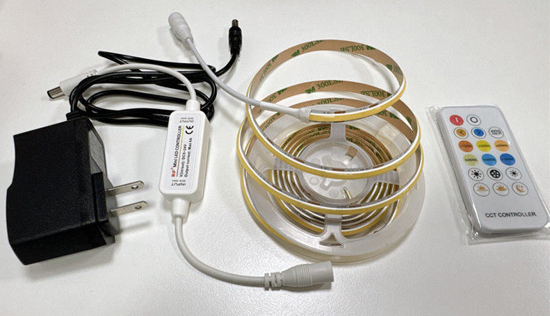 DC12V/24V Voltagem de entrada Kit de tira LED com luzes COB apagáveis e driver inteligente
