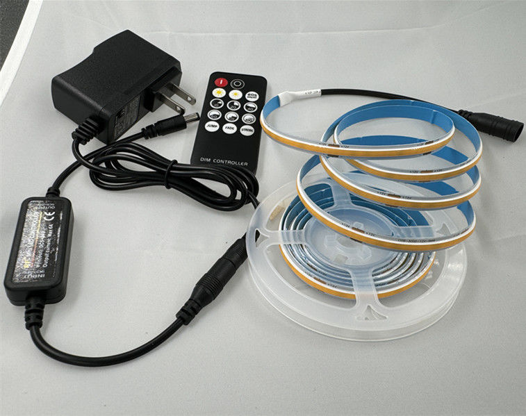 DC12V/24V Voltagem de entrada Kit de tira LED com luzes COB apagáveis e driver inteligente