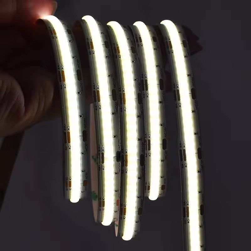 IP20 100lm 10W 24V FCOB sintonizável Branco RA90 560LEDS COB LED Strip PCB mais espesso com Dam