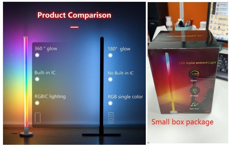 Lâmpada de esquina RGB LED para sala de estar interior por Hongtop Fonte de luz LED