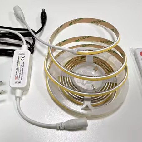 COB LED Strip DC24V CRI90 312LEDs/m IP33 IP40 IP44 com iluminação total estável de 10m