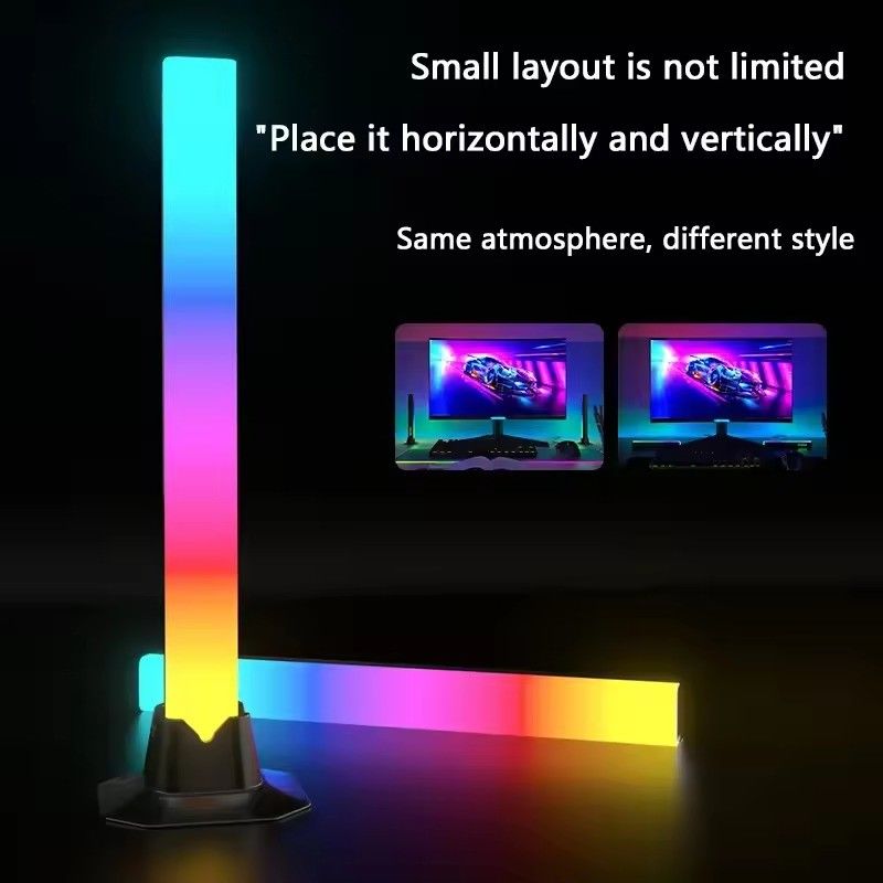 18LEDS Lâmpada de piso RGB RGBIC para decoração de quarto em tamanhos de 30cm e 50cm