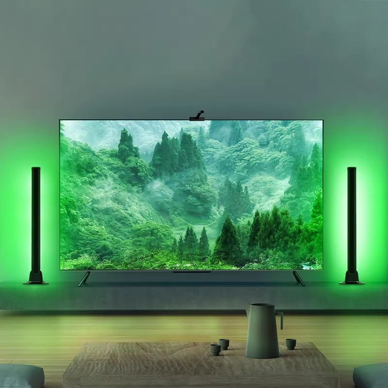 18LEDS Lâmpada de piso RGB RGBIC para decoração de quarto em tamanhos de 30cm e 50cm