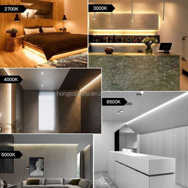 Alta densidade 400LEDs/m COB LED Strip Light 5M 16.4FT Flexível e durável com 90 Ra CRI