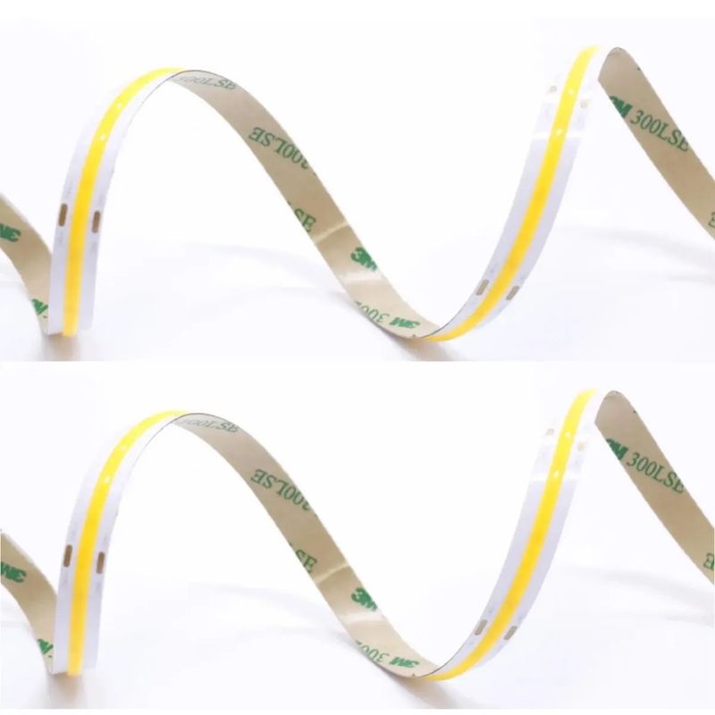 COB CRI 90 8MM 5MM LED Light Strip para a janela da frente da loja Double PCB Support Dimmer