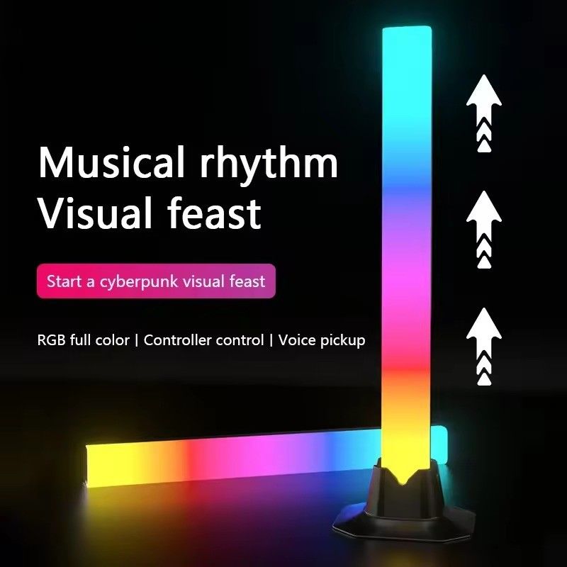 Música Colorida Luz Ambiente LED Bar Atmosfera Sala de Jogos Luzes Música RGB Ritmo Luz