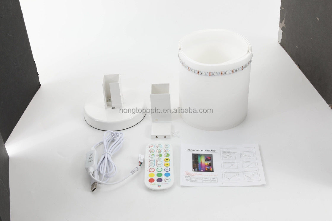 2- Smart Ambient Floor Light 1.5M 5V 5050 RGBIC Interior Decor Smart Corner Lamp Com Bluetooth Remote