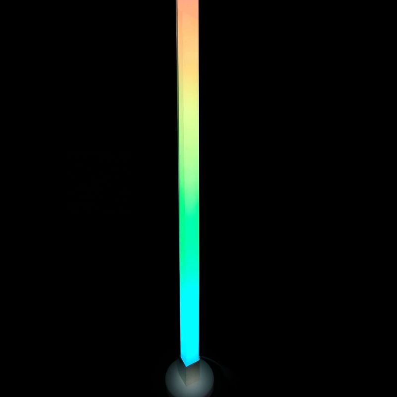 DIY App Control LED Corner Floor Lamp Iluminação multicolor para quarto de bar sala de jogos