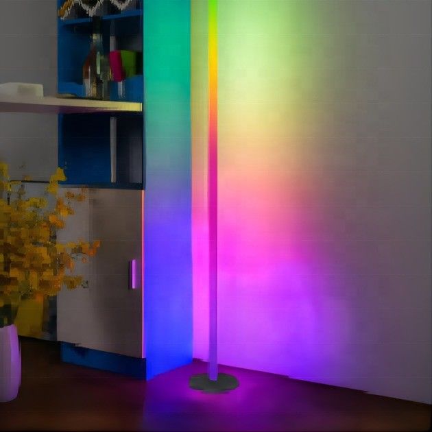 Smart Control Lâmpada de humor colorida RGB Design original LED Lâmpada de chão RGB 12,8 * 12,8 * 150CM