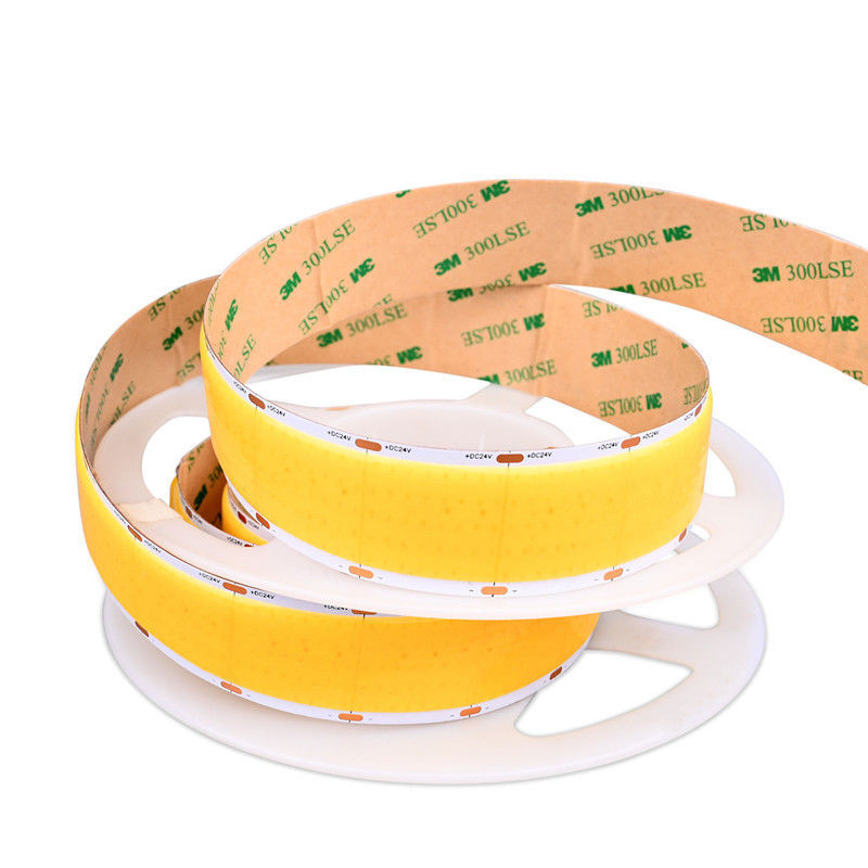 Ultra Widen Flexível DC24V 1600leds Cob Led Strip Lights 30mm Largura 5 linhas Super Brilhante