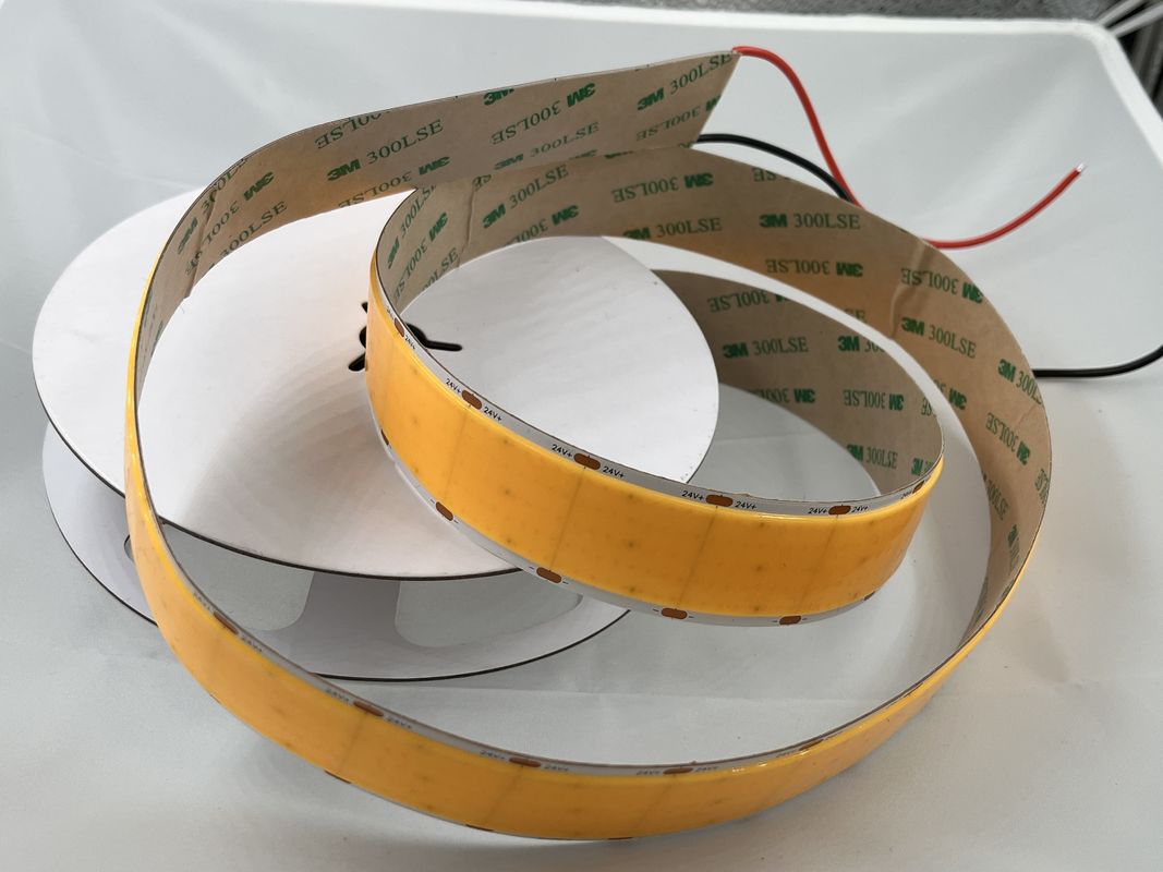 1600 LEDs 24V 2700K 3000K 4000K 6000K Single Color Cuttable Cob Led Strip 30mm Largura