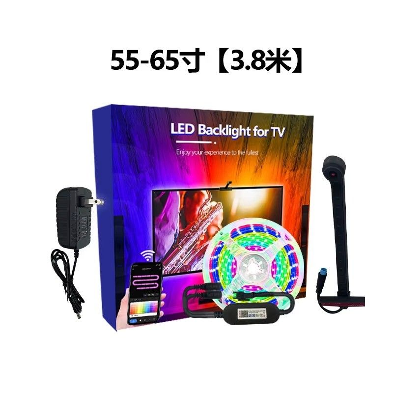 55-65 polegadas Alexa Google Home Ambient Smart App Wifi Imersão TV LED Backlights 3.8m 12.5ft ROLL com câmera