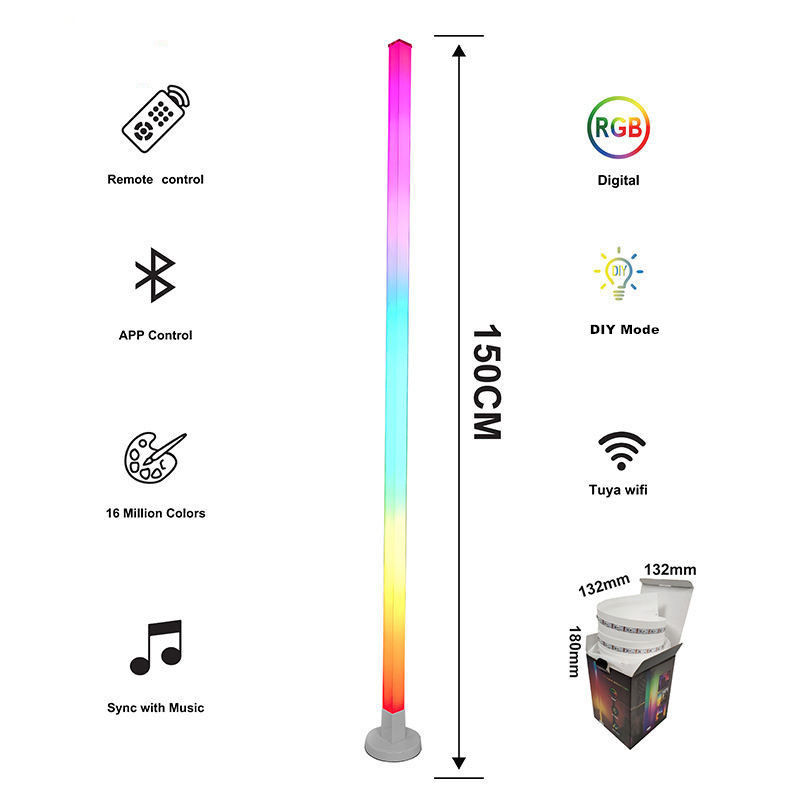 LED Bar Atmosfera Iluminação de sala de jogos Música inteligente colorida Luz ambiente 0,7 kg