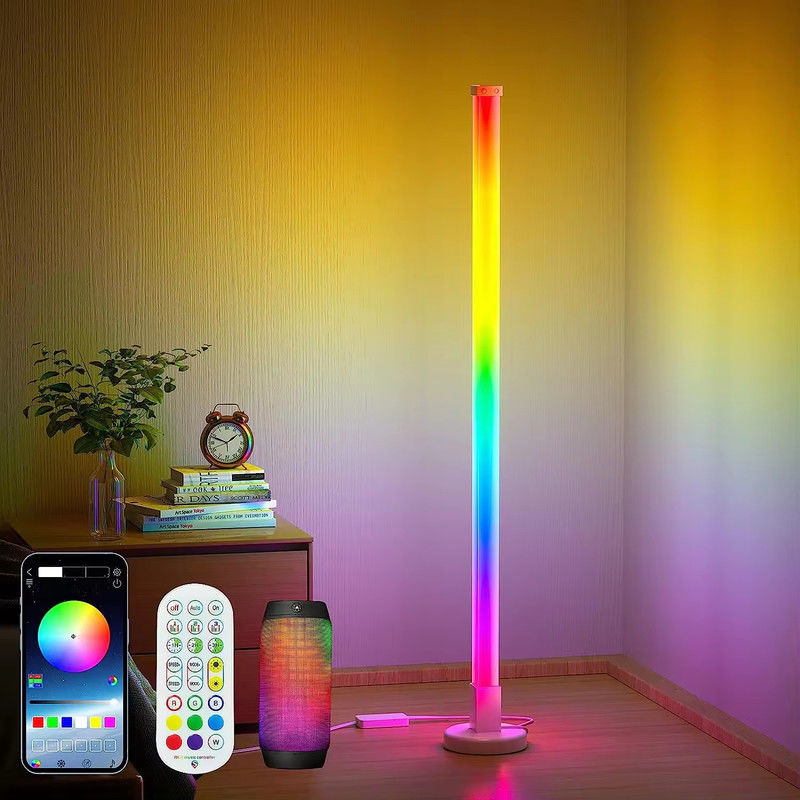Luz Ambiental Smart Corner Som Dimmable Ritmo Atmosfera Lâmpada de Chão Controle remoto