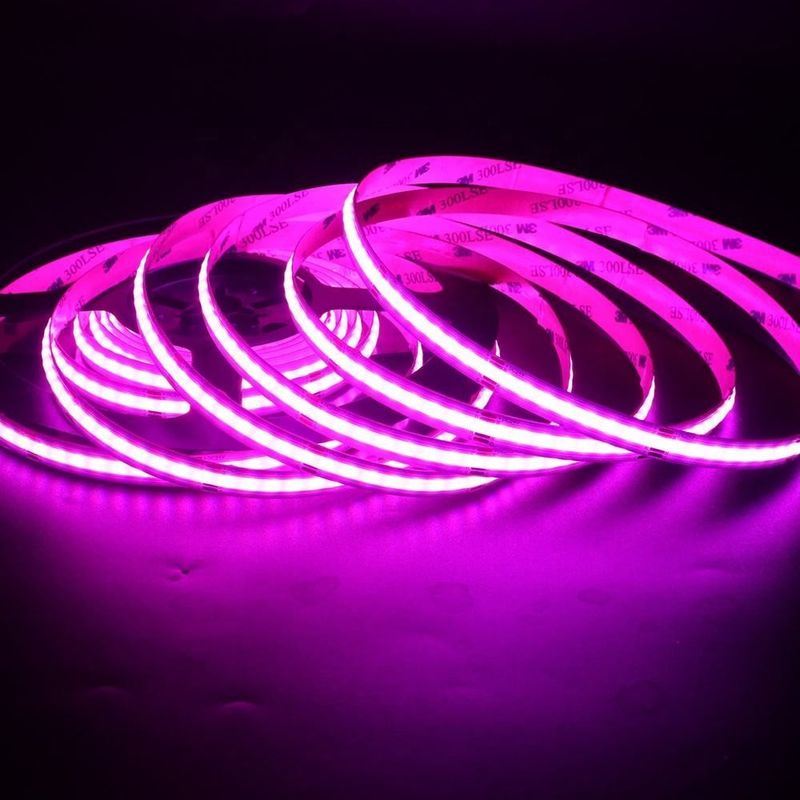 756 led RGB 10 mm Larga COB LED Strip Light Apoio direto Dimmer e amplo intervalo de tensão