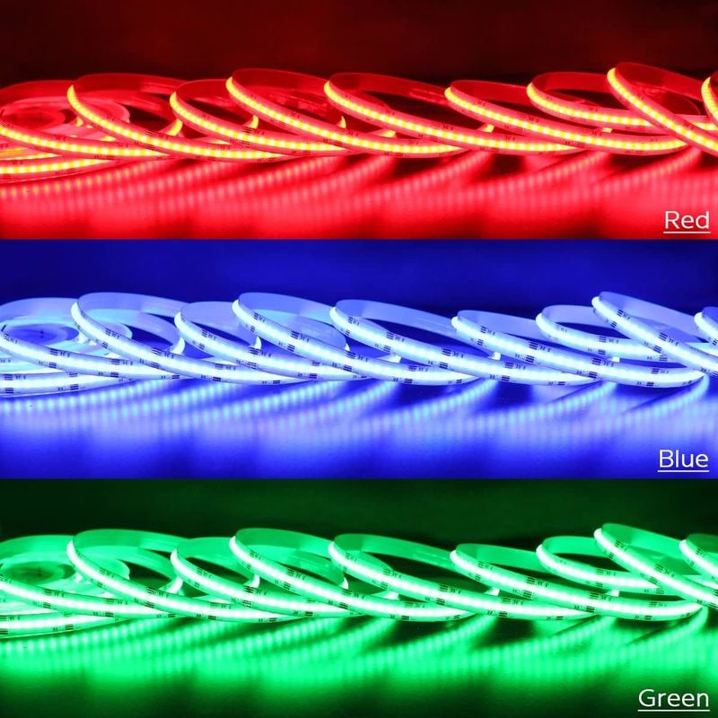 24V RGBCCT LED Strip Lights COB 840LEDs para iluminação interior decorativa paisagística