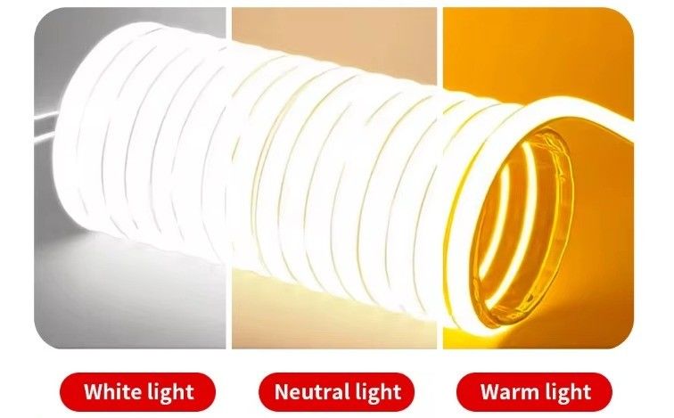 Alta Tensão Flexível COB LED Strip Light IP65 Impermeável 50M 100M por bobina com 30000 horas de vida útil e 80 CRI