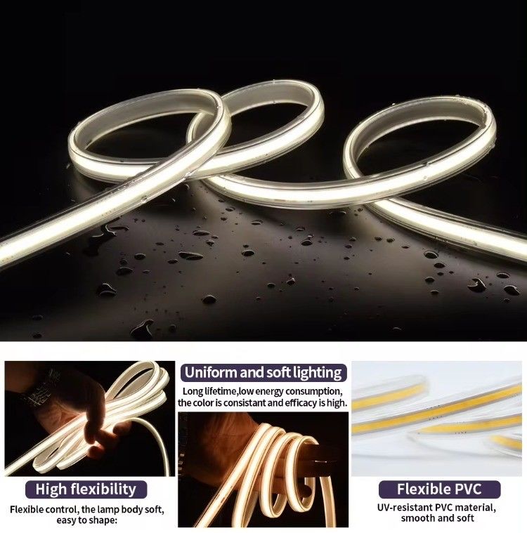 COB LED Strip Light Impermeável IP65 220V 110V 2- Temperatura de cor 2700K/3000K/4000K/6000K