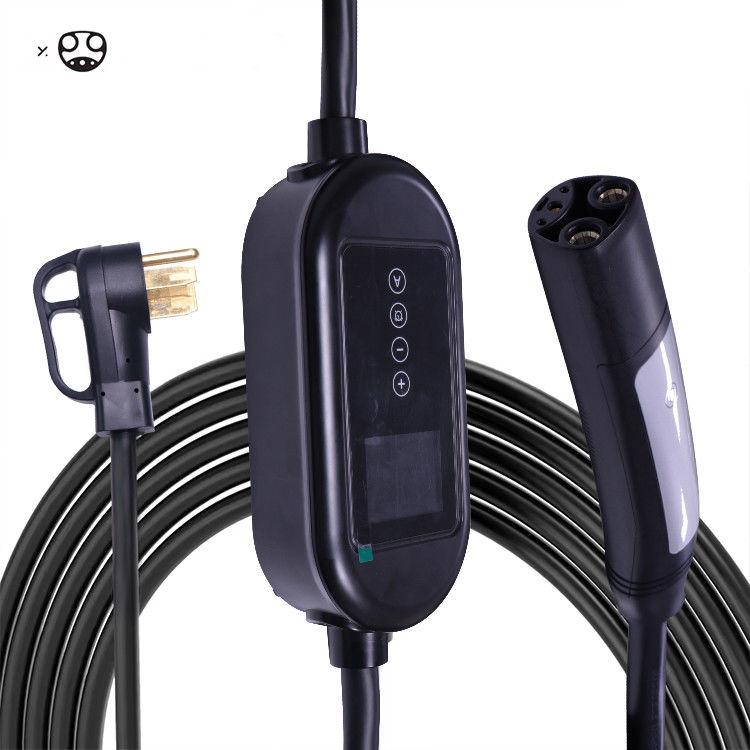 3.7 Kw carregador de veículos elétricos 5m tipo 2 conector de carregamento feminino com luz LCD
