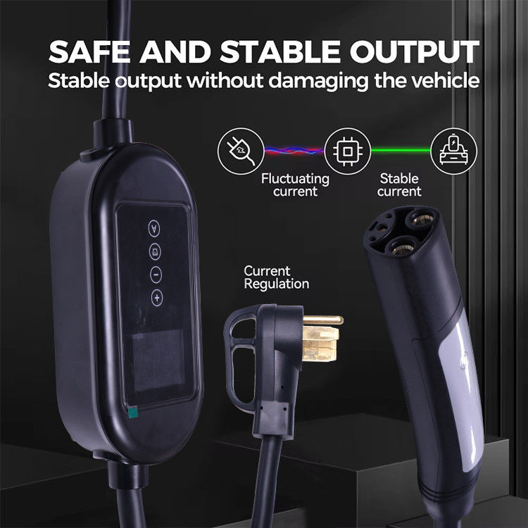 3.7 Kw carregador de veículos elétricos 5m tipo 2 conector de carregamento feminino com luz LCD
