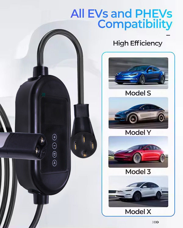 Indicador LCD Luminoso Carregador Rápido EV para Veículos Energéticos de Nível 2 TSL no Tipo de Caixa